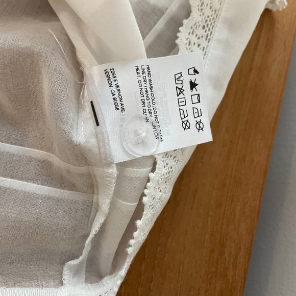 VCG REFORMATION Tarragon Cropped Tank Top | White | Small | Retailed $128USD - Picture 8 of 9